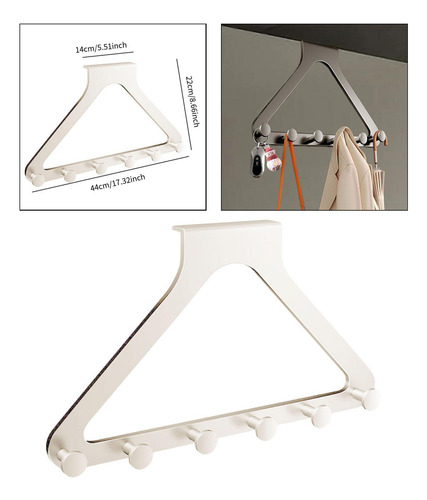 Perchero Triangular Con Gancho Para Colgar Sobre La Puerta,