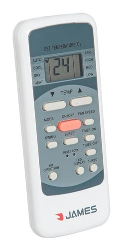 Aire acondicionado James split inverter frío/calor 12000 BTU blanco 220V AAM-12 AU-INV