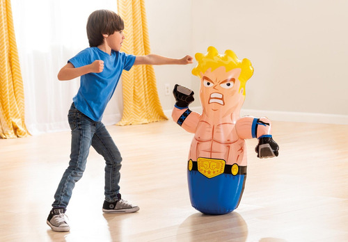 Bobo Muñeco Luchador Inflable Golpeable Niños Punching 2 Color Luchador 2
