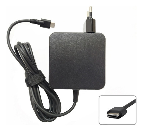 Fonte Carregador Para Usb-c Type-c Para Notebook Tablet Celular Switch 20v 2.25a 45w Voltagem De Entrada 100/240v
