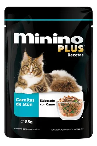 comprar Caja De Alimento Minino Plus Carnitas De Atún X24 2040g