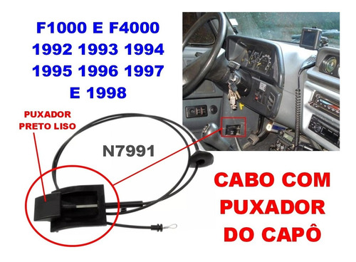 Cabo De Abrir O Capo F1000 E F4000 1993 A 1998 Com Puxador