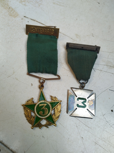 Medalla Antigua 3 Compañía Bomberos De 