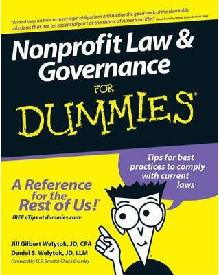 Nonprofit Law And Governance For Dummies - Jill Gilbert W...