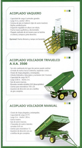 Acoplado Vaquero Fijo De Uso Rural