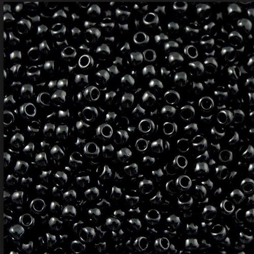 Mostacillas Cuentas Color Negro 4mm Mostacillon Costura