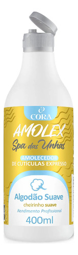 Amolex Amolecedor De Cutículas Algodão Suave Fliptop 400ml