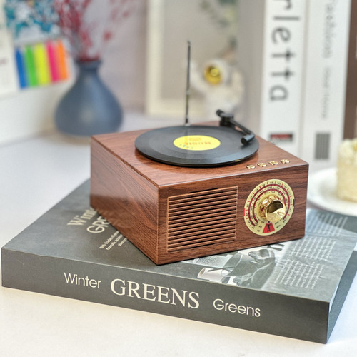 Altavoz Fonógrafo Bluetooth Retro