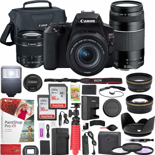 Canon Eo Rebel Sl3 Camara Dslr Ef Lente Accesorio Bundle