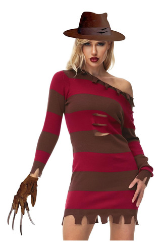 Suéter De Disfraz De Freddy Para Mujer De Halloween, Suéter 