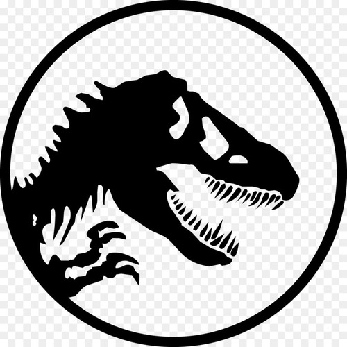 Calco Vinilo Sticker Jurassic Park Tiranosaurio Rex  9 Cm