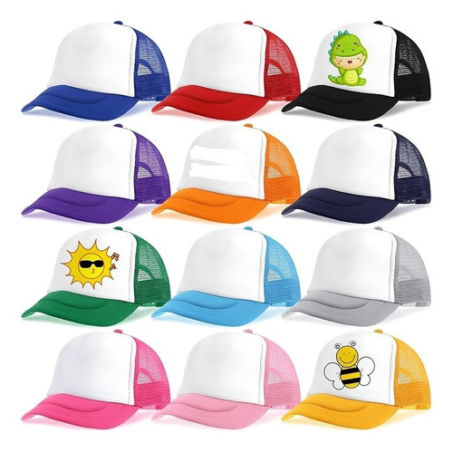 Gorras Para Sublimar Niños Infantil 12 Pack