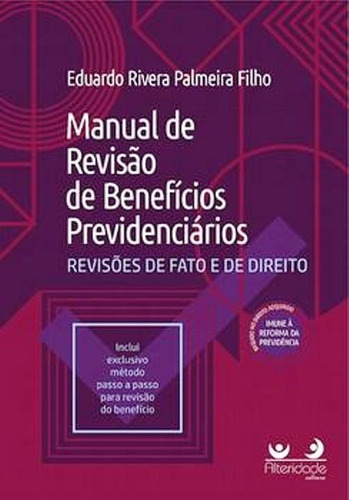 Livro  Manual De Revisão De Benefícios Previdenciários