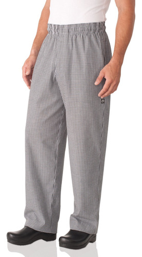 Pantalon Chef Works Modelo Small Check C/ Cierre (caballero)