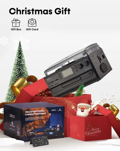 Tocadiscos Bluetooth 10 En 1 Con Altavoz Y Radio Fm Am