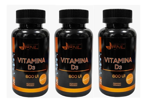 Vitamina D3 Fnl 270 Capsulas 3x90 Caps 800 Ui