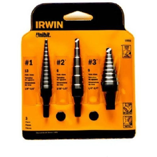 Irwin 10502zr Unibit Paso Broca Set, 3-piece