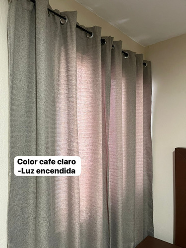 1 Juego De Cortinas Largas Blackout 2 Paneles De 2.3m X 1.4m