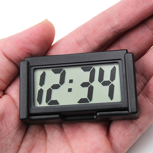 Mini Reloj Para Automóvil Lcd Pantalla De Fecha Y Tablero