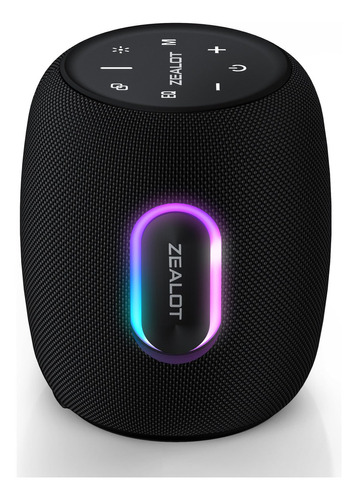 Zealot Altavoces Bluetooth, 360° Surround 75w Portátiles . Color Negro