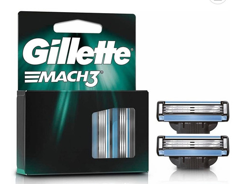 Carga Gillette Mach3 C/ 2un Regular Un