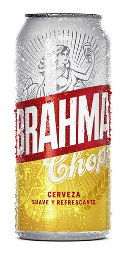 Cerveza Brahma 473 Cc Funda 12 Unidades