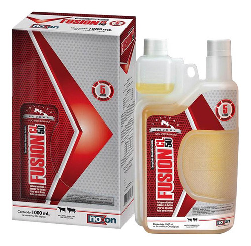 3 Uni Fusion Pour On 1 Litro - Carrapaticida E Bernicida