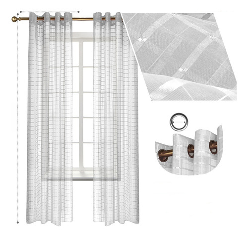 Cortina Transparente/cortinas Para Sala150*230tela014/1pcs