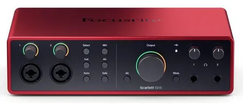 Interfaz De Audio Focusrite Scarlett 16i16 4ta Generación Rojo