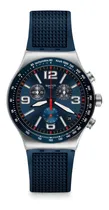 Comprar Reloj Swatch De Hombre Azul Blue Grid Yvs454