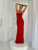 Comprar Vestido Largo De Fiesta Elegante Microfibra  Noche Moda Dama