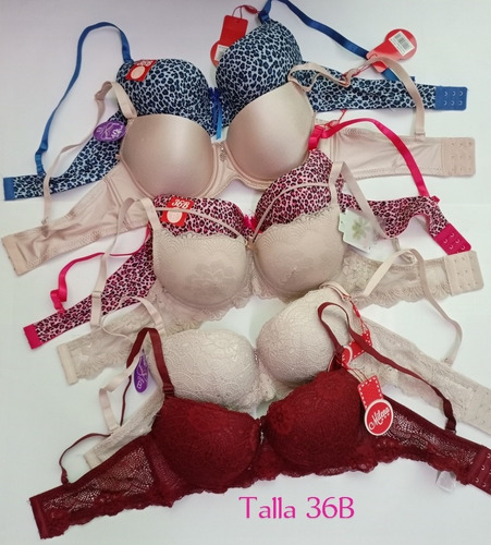 Imagen 1 de 6 de Brassier Sostenes Sosten Push Up Elegancia Y Calidad