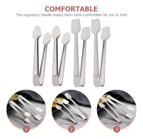 Pinzas Multifuncionales Para Bistec De Acero Inoxidable, 4 U