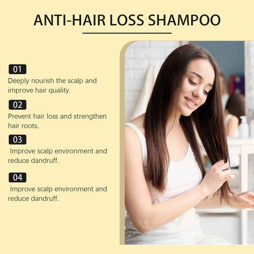 Shampoo De Ginseng Forte E Resistente Para Dessecação, 100 M