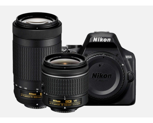 Cámara Nikon D3500 Con 3 Lentes