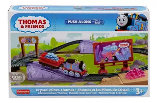 Thomas & Friends - Thomas Minas De Cristal - Push Along Set