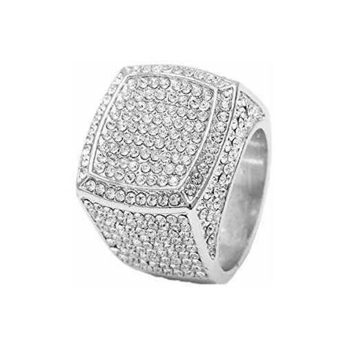 Charles Raymond Bling Bling Hip Hop Iced Out Anillo De Lujo 