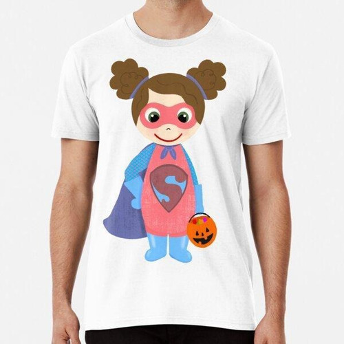 Remera Superhero Girl Trick Or Treater Piel Clara, Cabello C