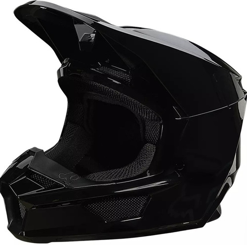 Casco V1 Plaic Negro Proteccion Atv Moto Motocross Fox Juri
