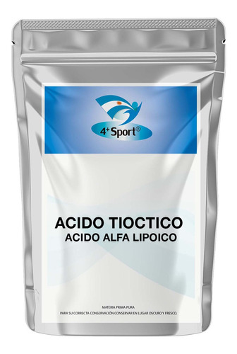 Ácido Alfa Lipóico ,ácido Tióctico Grado Usp 1 Kilo 4+