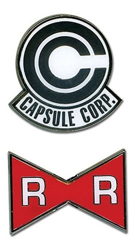 Dragon Ball Z - Capsule Corporation Y Red Ribbon Army Pins (