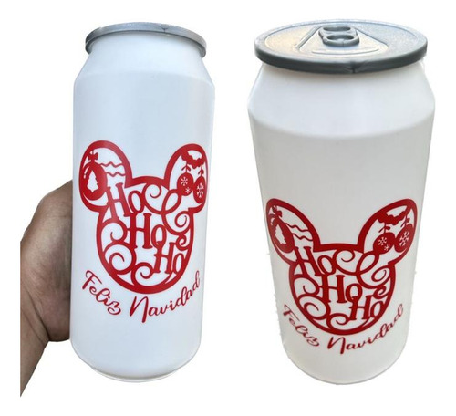 50vaso En Forma De Lata Navidad Mickey, 1l