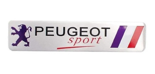 Emblema Insignia Peugeot Metalica Motorsport Autoadhesiva