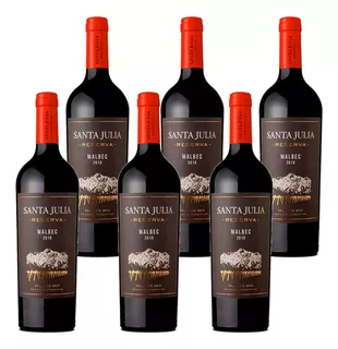 Vino Santa Julia Reserva Malbec caja 6 unidades