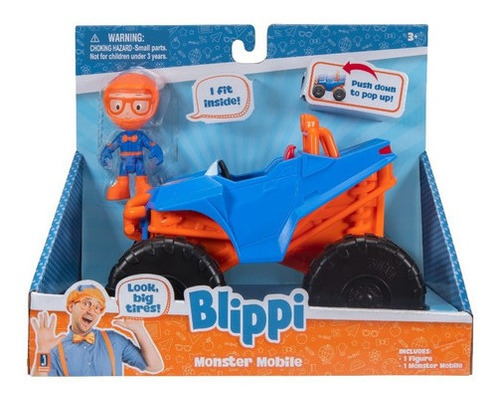 Blippi Figura Y Vehiculo Coleccionables Original Wabro 86152