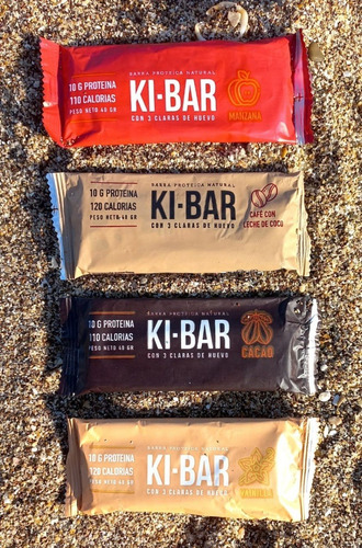 Ki Bar Barrita Proteica Vainilla Datiles Mani + 3 Claras 40g