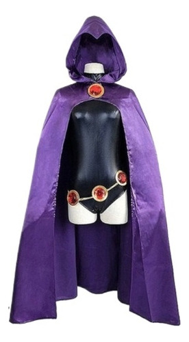 Anime Cos Suit Raven Teen Titan Raven Halloween Cóspla A