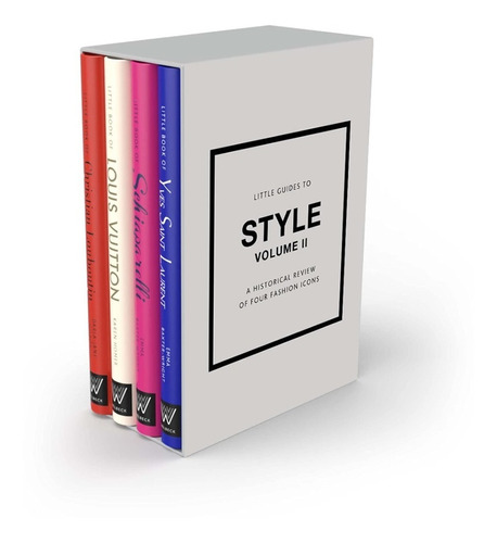 Estuche (4) Libros Louis Vuitton + Yves Laurent + Louboutin 