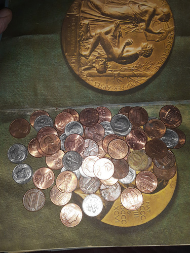 Moneda One Dime Y One Cent Americanas Coleccion Desde 1977 (Usado)