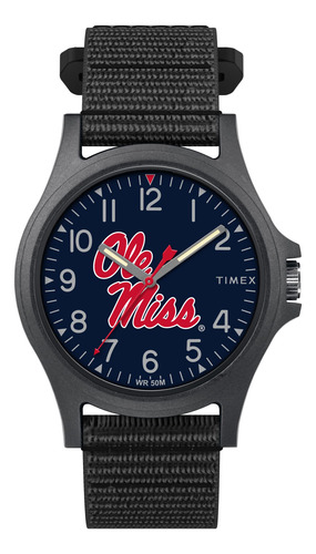 Reloj Timex Collegiate Pride Ole Miss Rebels Para Hombre, 40